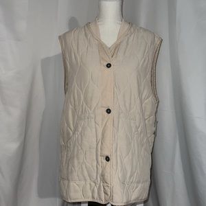 NWOT free people quilted puff vest